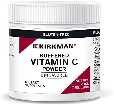 Buffered Vitamin C Powder (Unflavoured) Hypoallergenic 198.5g - Kirkman Labs - welzo