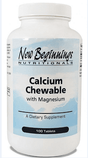 Calcium Chewable w / Magnesium, 100 tablets, New Beginnings - welzo