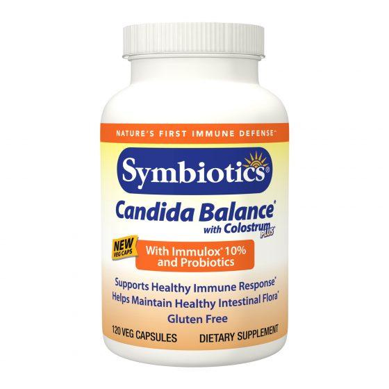 Candida Balance with Colostrum Plus and Probiotics, 120 Caps, Symbiotics - welzo