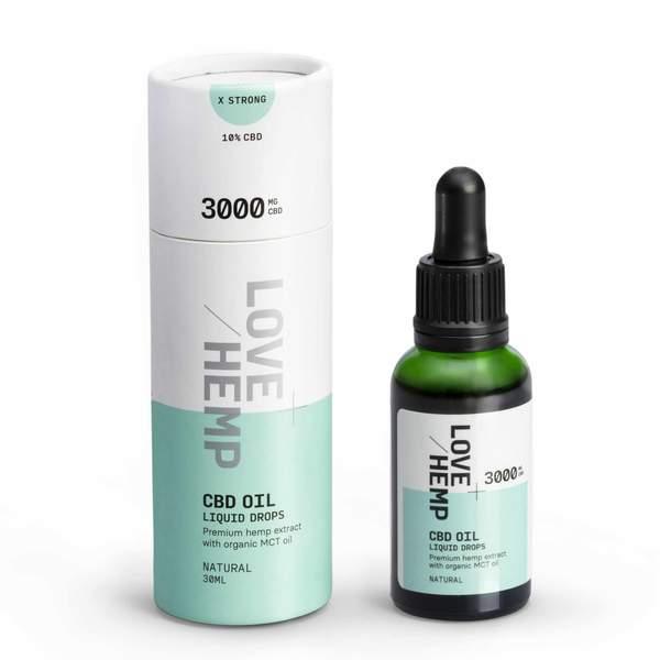 CBD Liquid Oral Oil Drops (3,000mg CBD) 30ml - Love HempÂ® - welzo