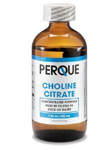 Choline Citrate, 7.86 oz/1300mg, Perque - welzo