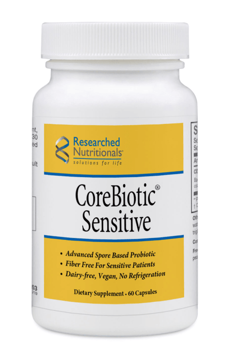 CoreBioticâ„¢ Sensitive, Advanced Spore Based Probiotic, 60 Caps - Researched Nutritionals - welzo
