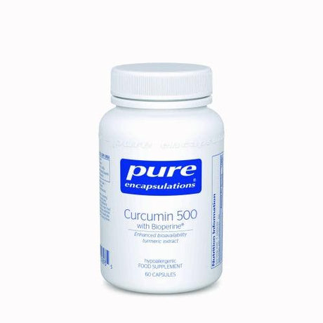 Curcumin 500 with Bioperine 60 veg caps - Pure Encapsulations - welzo