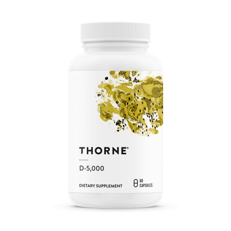 D-5000 (Vitamin D3) 60 Vegetarian Capsules - Thorne Research - welzo
