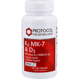 D3 & K2 (MK-7) 60 vegcaps - Protocol For Life Balance - welzo