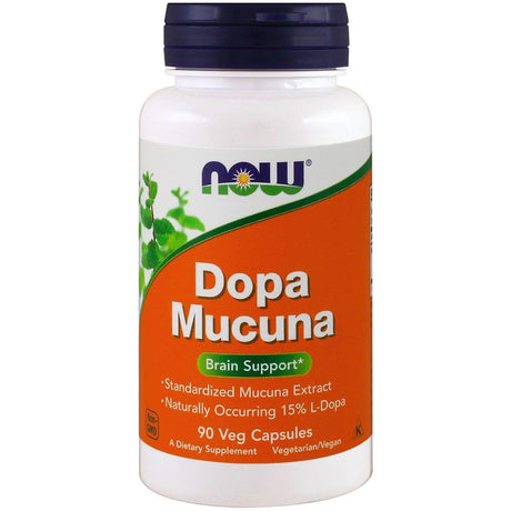 Dopa Mucuna 90 Capsules - Now Foods - welzo