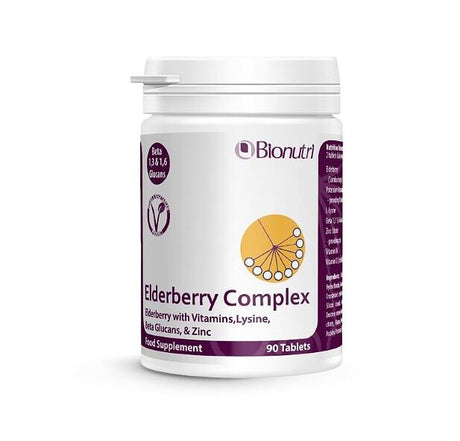 Elderberry Complex 90 Tablets - BioNutri - welzo