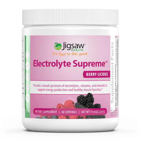 Electrolyte Supremeâ„¢ Berry-Licious flavour, 330 g - Jigsaw Health - welzo