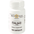 Folic Acid 20 mg 100 caps - Bio-Tech - welzo