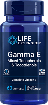 Gamma E Mixed Tocopherol/Tocotrienols - 60 softgels - Life Extension - welzo