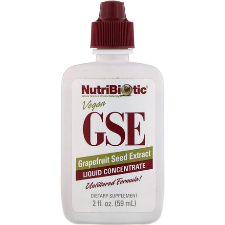 GSE Grapefruit Seed Extract, Liquid Concentrate, 59ml - NutriBiotic - welzo