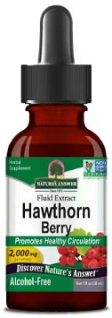 Hawthorne, Alcohol-Free, 2000 mg, 1 fl oz (30 ml) - Nature's Answer - welzo
