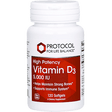 High Potency Vitamin D3 5000 IU 120 softgels - Protocol For Life Balance - welzo