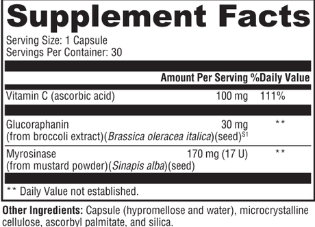 NBX Wellness Achieve Sulforaphane (30 Capsules)