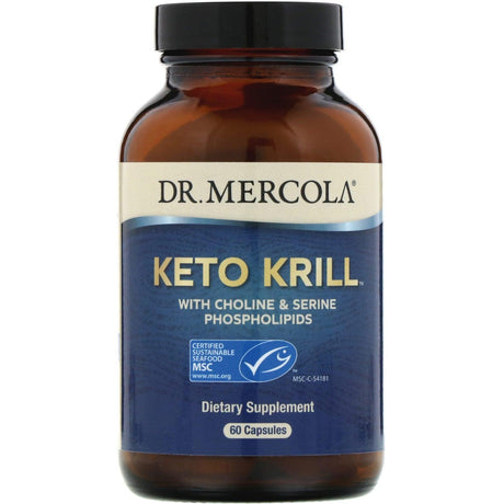 Keto Krill with Choline & Serine Phospholipids, 60 Capsules - Dr Mercola - welzo