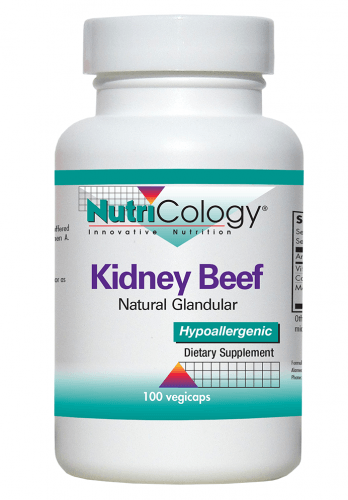 Kidney Beef Natural Glandular, 500mg, 100 Vegicaps - Nutricology / Allergy Research Group - welzo