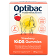 Kids Probiotics + Immune Support, 30 strawberry gummies - OptiBac - welzo