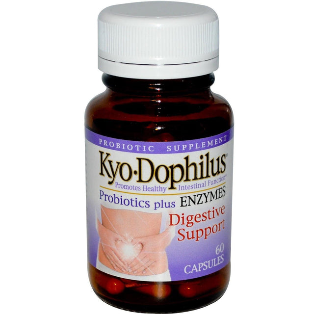 Kyo Dophilus, Probiotics Plus Enzymes, 60 Capsules - Kyolic - welzo