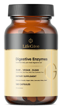 LifeGive Digestive Enzymes (180 Caps) - Hippocrates Health Institute - welzo