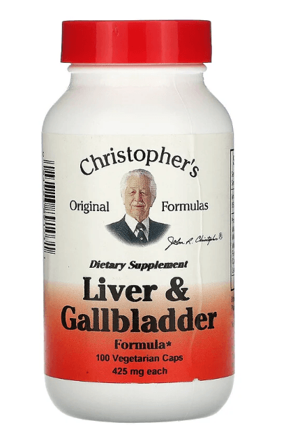 Liver & Gallbladder Formula, 425 mg, 100 Vegetarian Caps - Christopher's Original Formulas. - welzo