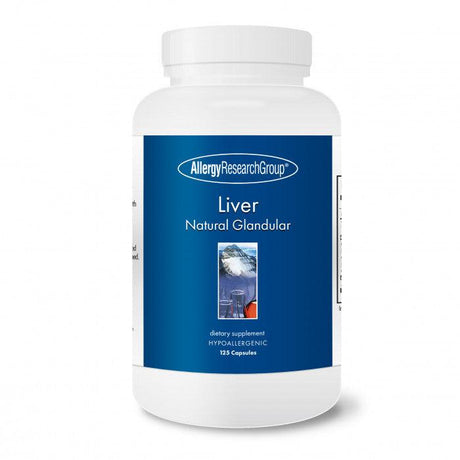 Liver Natural Glandular, 125 Vegicaps - Nutricology / Allergy Research Group - welzo