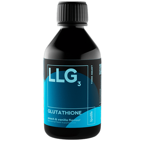 LLG3 Liposomal Glutathione (Peach & Vanilla Flavour) 240ml â€“ Lipolife - welzo