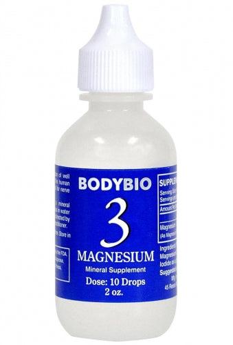 Magnesium #3 Liquid Mineral - 2oz - Bodybio - welzo