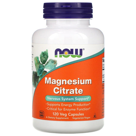 Magnesium Citrate, 120 Capsules - Now Foods - welzo