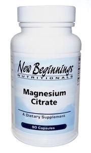 Magnesium Citrate (90 capsules) - New Beginnings - welzo