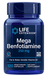 Mega Benfotiamine, 250 mg, 120 Veggie Caps - Life Extension - welzo