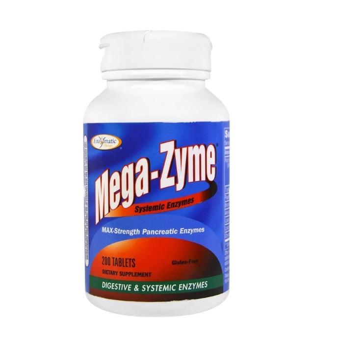 Mega-Zyme, 200 Tablets - Enzymatic Therapy - welzo