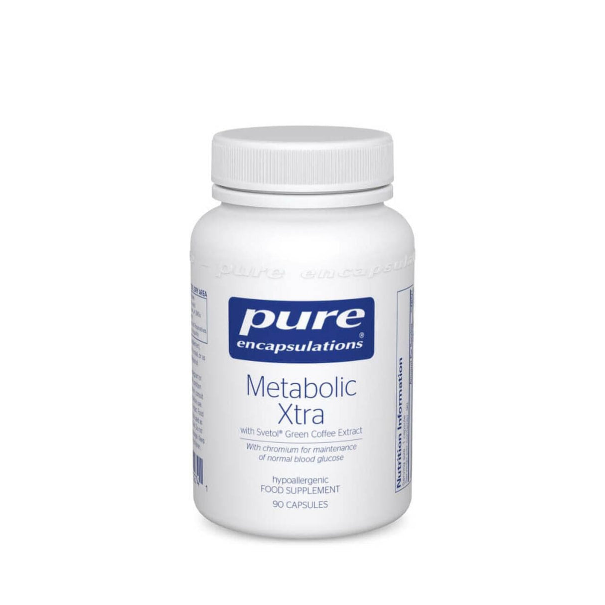 Metabolic Xtra with SvetolÂ® Green Coffee Extract, 90 capsules - Pure Encapsulations - welzo