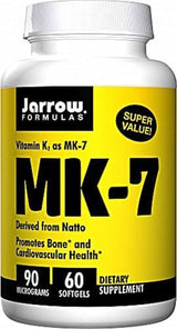 MK-7, Vitamin K2 as MK-7 90mcg 60 Softgels - Jarrow Formulas - welzo