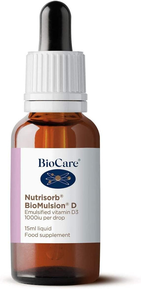 Nutrisorb Vitamin D3 400iu 15ml (formerly Bio-D) - Biocare - welzo