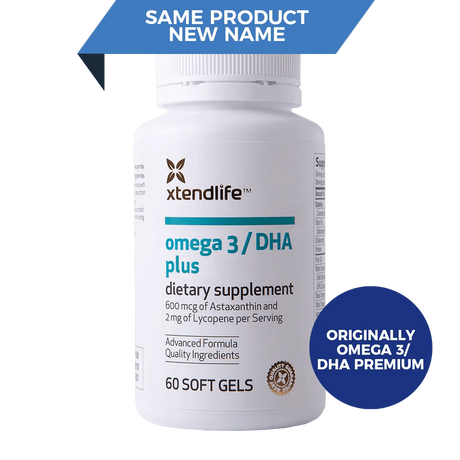 Omega 3 / DHA Plus (Formerly Omega 3 DHA Premium) 60 gel caps - Xtendlife - welzo