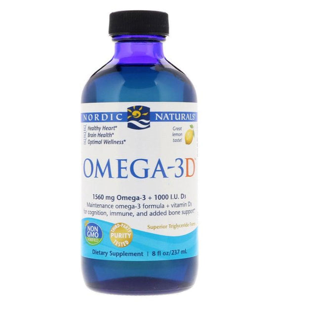 Omega-3D (Lemon) 237 ml - Nordic Naturals - welzo