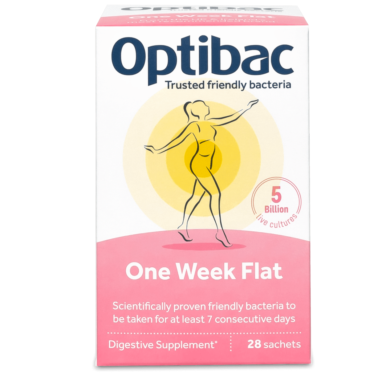One Week Flat, 28 sachets (4 week supply) - OptiBac - welzo