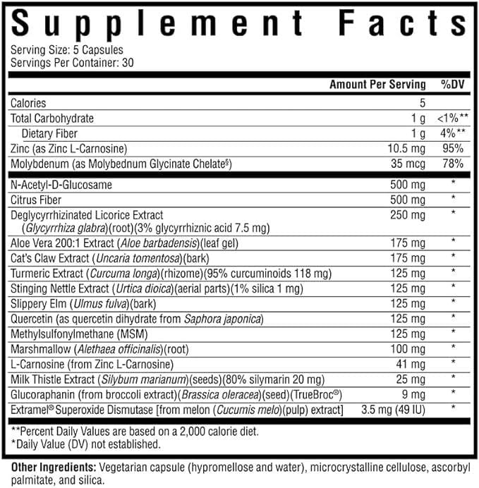 Optimal GI 150 Capsules - Seeking Health - welzo