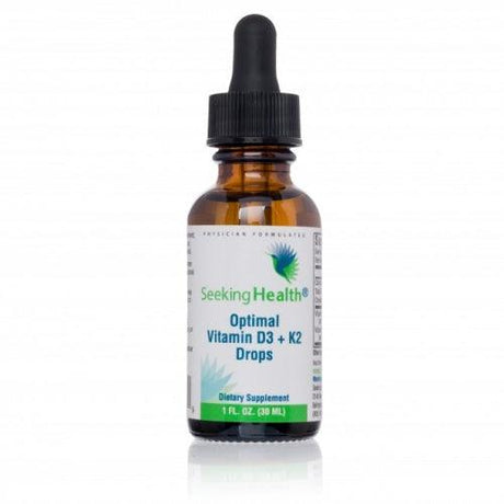 Optimal Vitamin D3 + K2 Drops (30ml) - Seeking Health - welzo