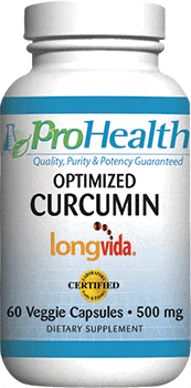 Optimized Curcumin Longvida - 500 mg, 60 veggie capsules - ProHealth - welzo