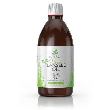 Organic Flaxseed Oil 500ml - Cytoplan - welzo
