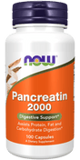 Pancreatin 2000 (10X 200 mg) 100 Capsules - Now Foods - welzo