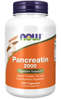 Pancreatin 2000 (10X 200 mg) 250 Capsules - Now Foods - welzo