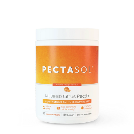PectaSol-C (Modified Citrus Pectin) Tangerine Infusion - 120 Chewable Tablets - ecoNugenics - welzo