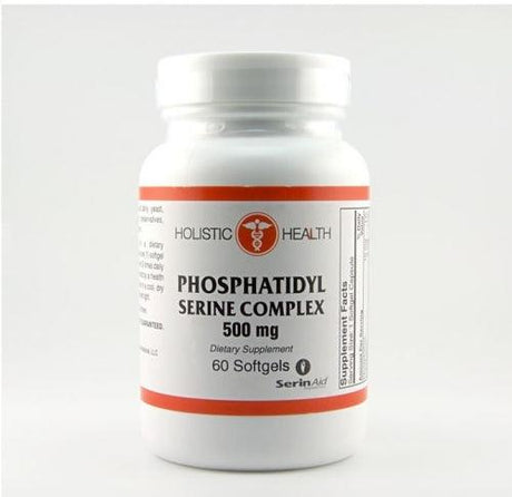 Phosphatidyl Serine (phosphatidylserine) Complex 500 mg (PS/PE/PC) 60 Softgels - Holistic Health - welzo