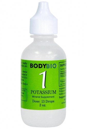 Potassium #1 Liquid Mineral - 2oz - Bodybio - welzo