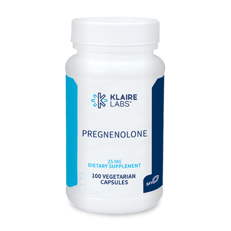 Pregnenolone (25 mg) 100 vegetarian capsules - Klaire Labs - welzo