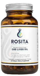 Premium Extra Virgin Cod Liver Oil 90 Softgels - Rosita - welzo