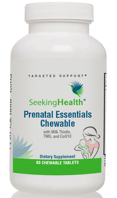 Prenatal Essentials Chewable (formerly Optimal Prenatal), 60 Tablets - Seeking Health - welzo