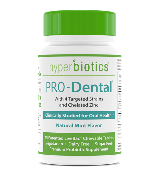 Pro-Dental Probiotics (Natural Mint Flavour) 45 Chewable Tablets â€“ Hyperbiotics - welzo